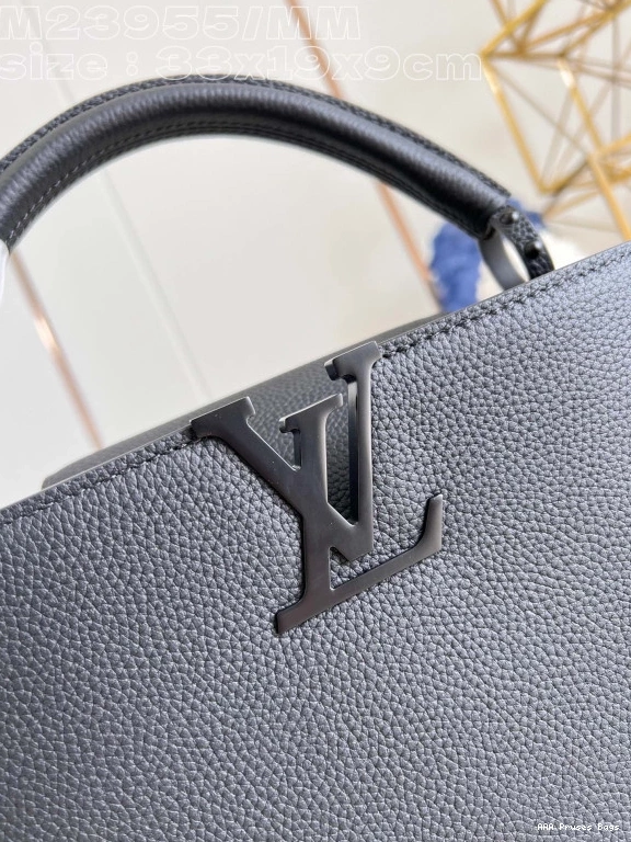 AAA Pruses Bags LOUIS CAPUCINES MM-33*19*9CM VUITTON 0712